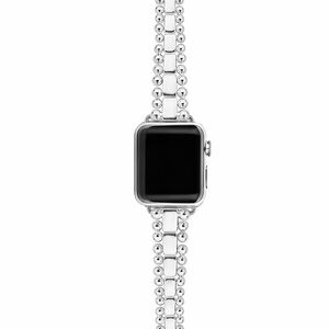 LAGOS Sterling Silver Beaded Link Apple Watch Band